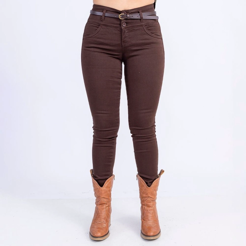 PANTALÓN SKINNY MUJER SODA BLUES AGAZYT - 1