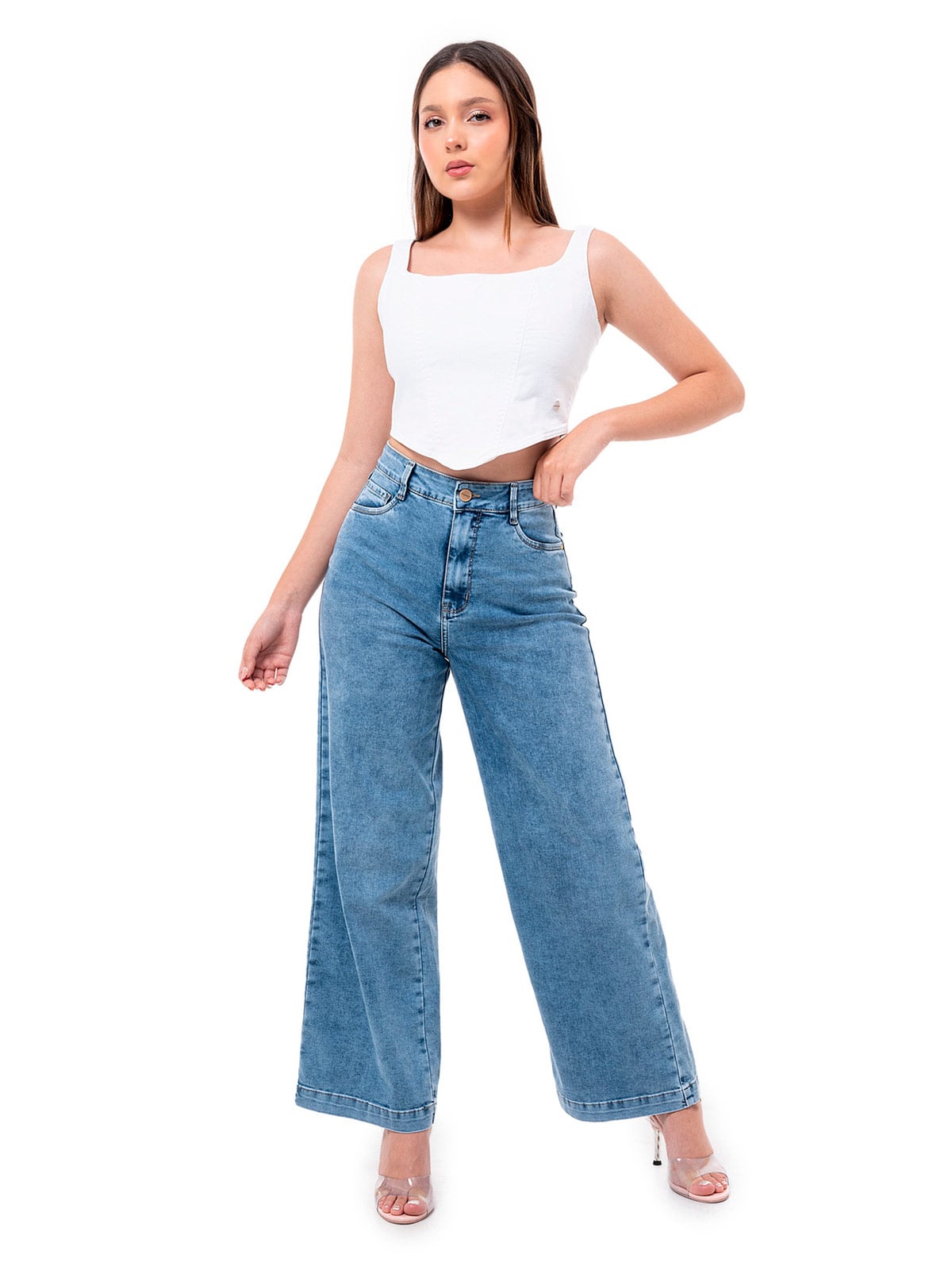 JEAN WIDELEG MUJER PIONIER NEGRO LARAAH - 1
