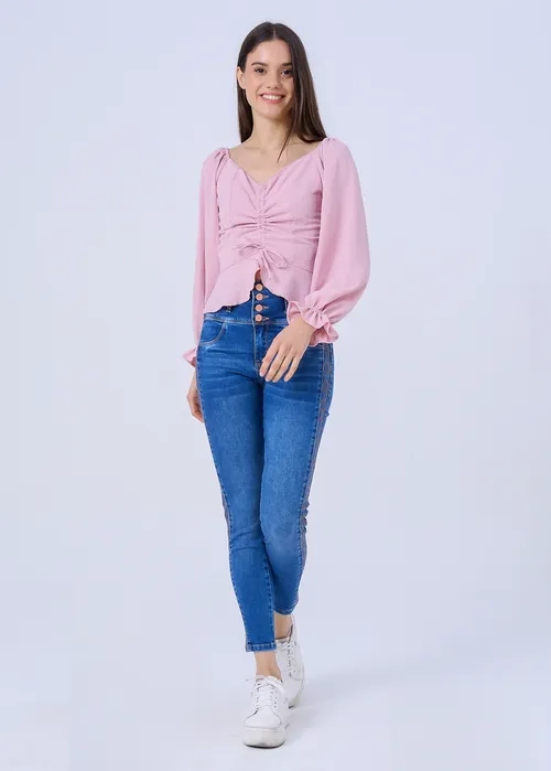 JEANS SKINNY MUJER ALEJANDRA BAIGORRIA CARINA CORAZON - 1