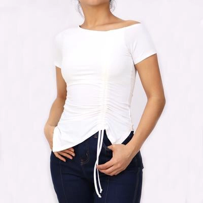 POLO MANGA CORTA MUJER KAYRA POBLET PERFECT FIT CORDÓN DELANTERO - 1