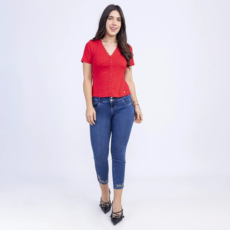 JEAN SKINNY MUJER SODA BLUES AMALI - 4