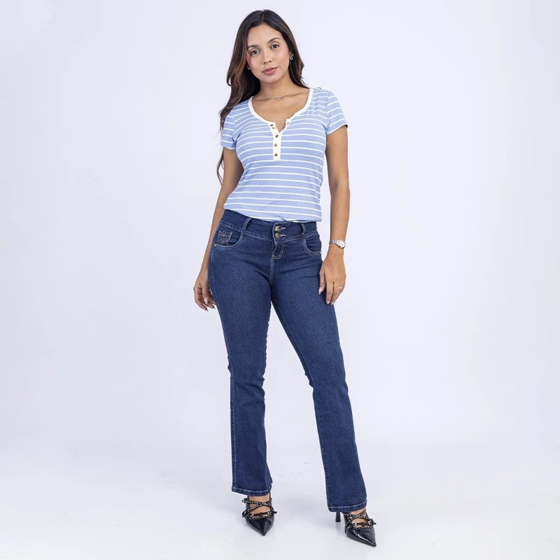 JEAN FLARE MUJER SODA BLUES RUDDYT - 5