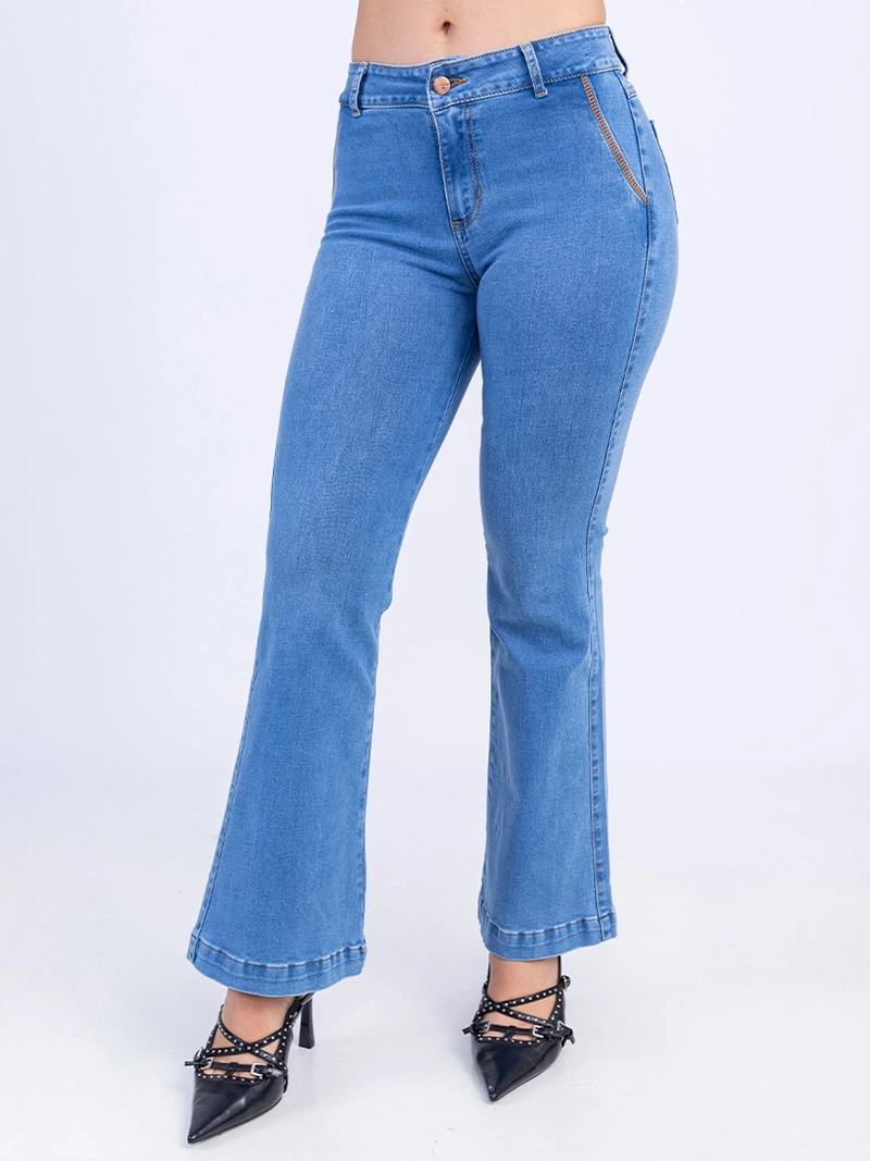 JEAN FLARE MUJER SODA BLUES XALIZA - 2