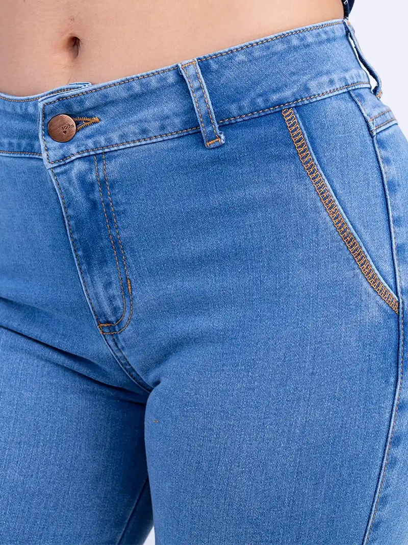 JEAN FLARE MUJER SODA BLUES XALIZA - 4
