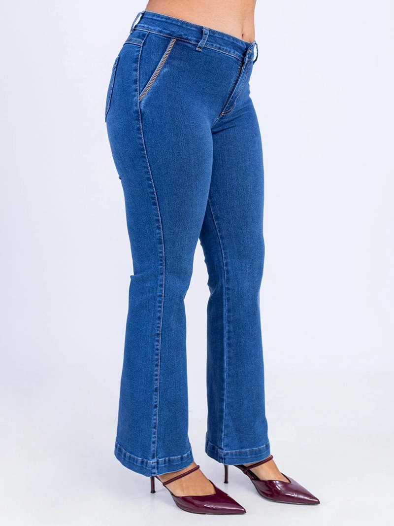 JEAN FLARE MUJER SODA BLUES XALIZA - 3