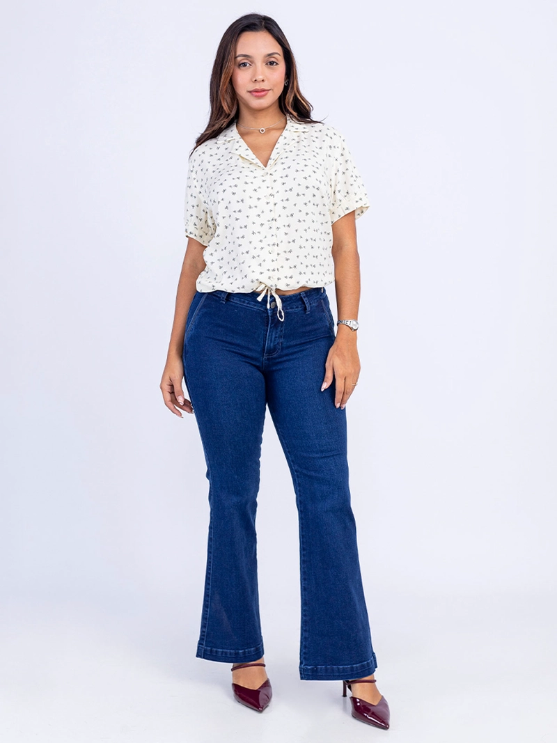 JEAN FLARE MUJER SODA BLUES XALIZA - 1