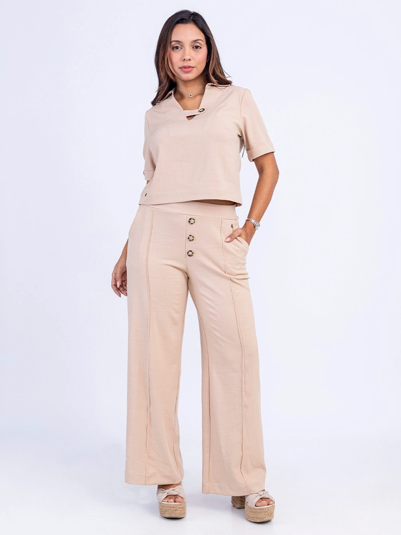 PANTALÓN PALAZZO MUJER SODA BLUES NITA - 1