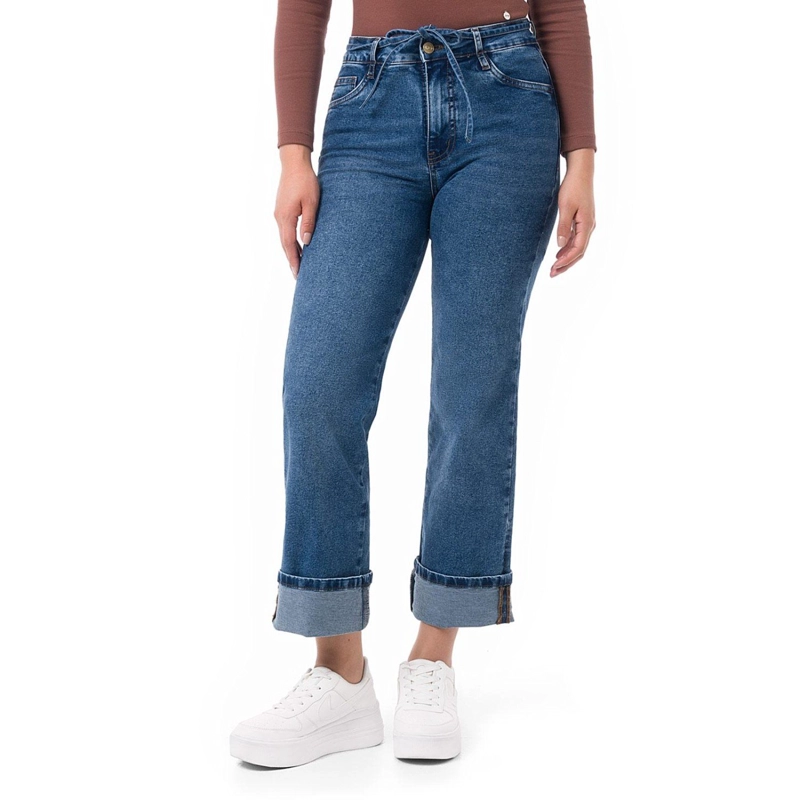 JEANS RECTO MUJER PIONIER PLATA MHYTA 2 - 1