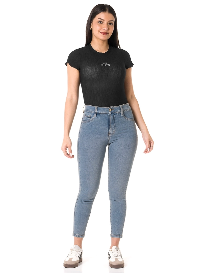 JEAN SKINNY MUJER PIONIER NURY CELESTE CLARO - 1