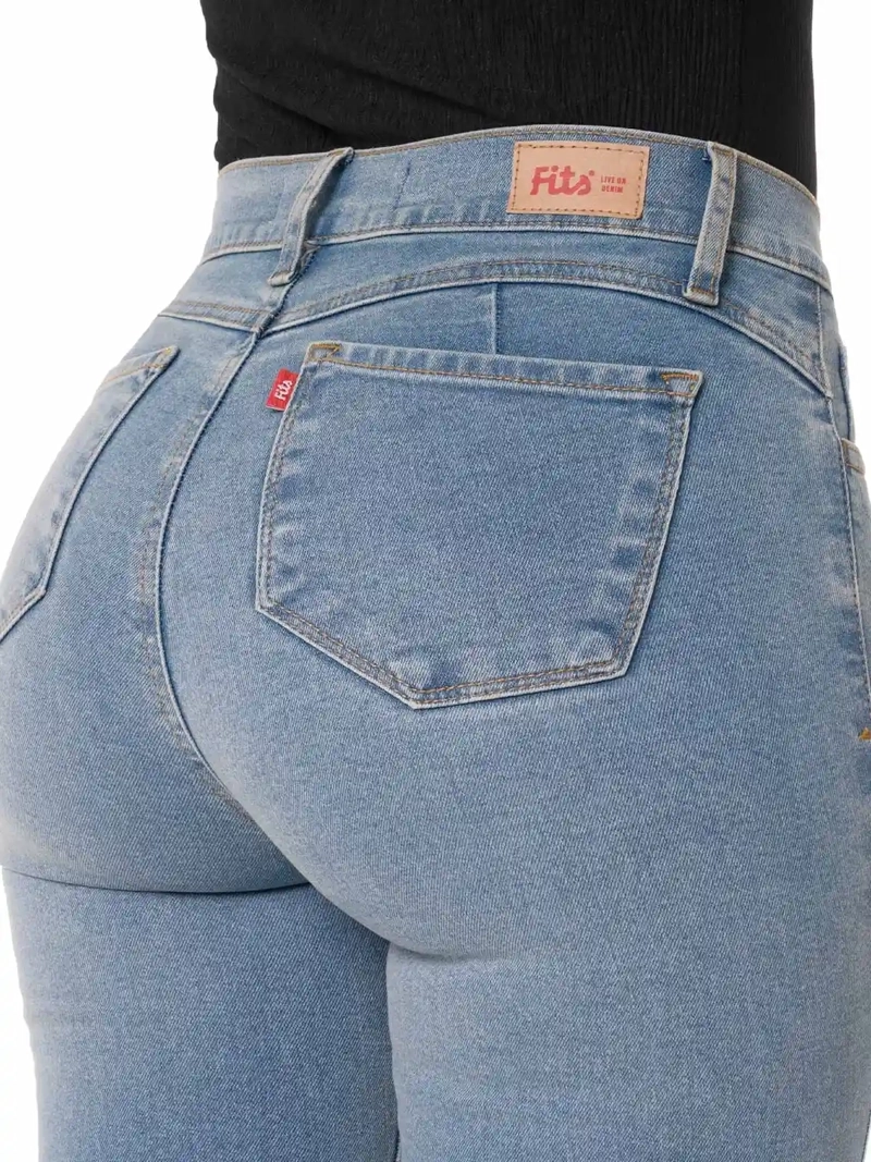 JEAN SKINNY MUJER PIONIER NURY CELESTE CLARO - 6