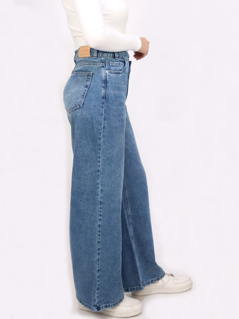 JEANS MUJER KAYRA POBLET PERFECT FIT WIDELEG CRUZADO - 2