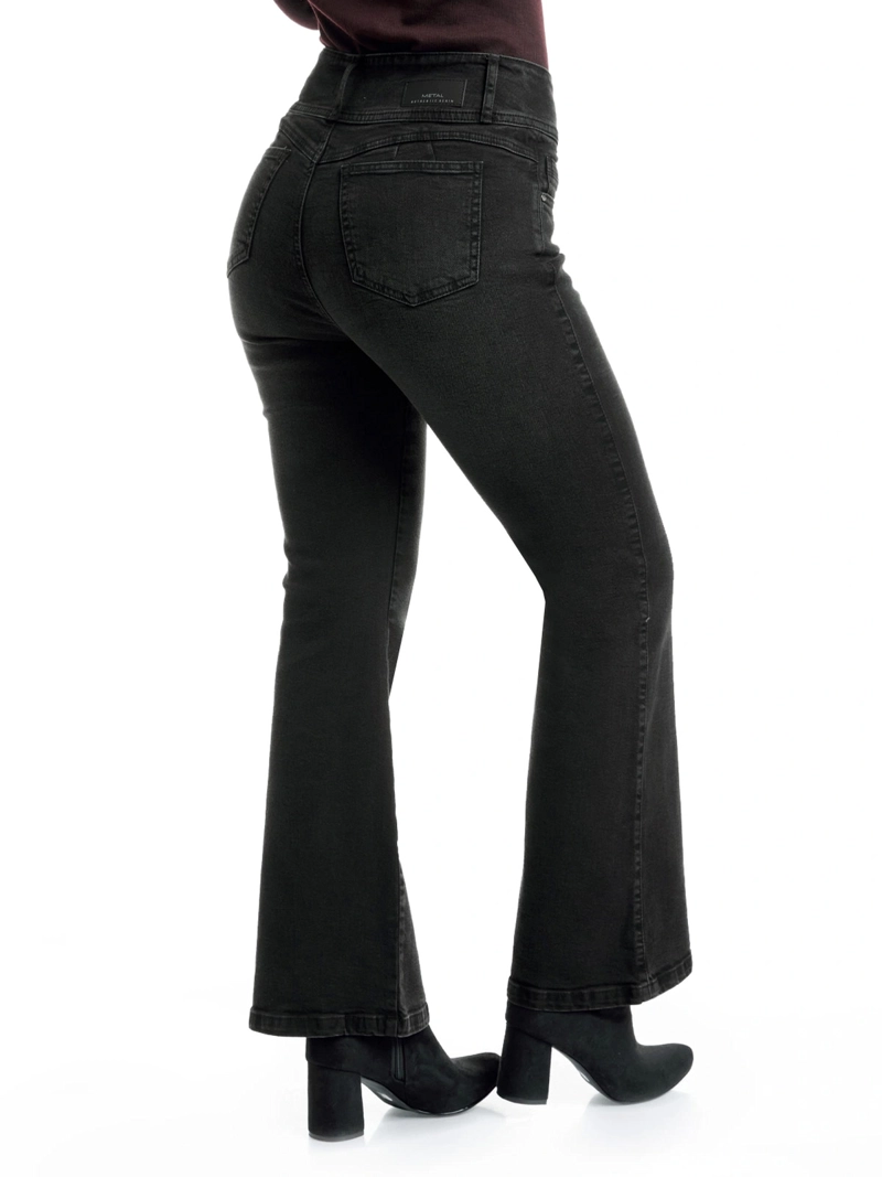 JEANS ALGODÓN FLARE MUJER METAL JEANS BRIANA - 4