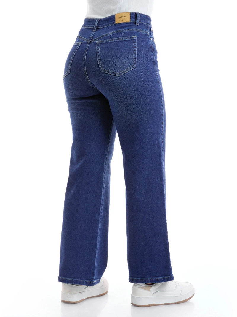 JEANS ALGODÓN WIDELEG MUJER METAL JEANS SHANTALL - 5