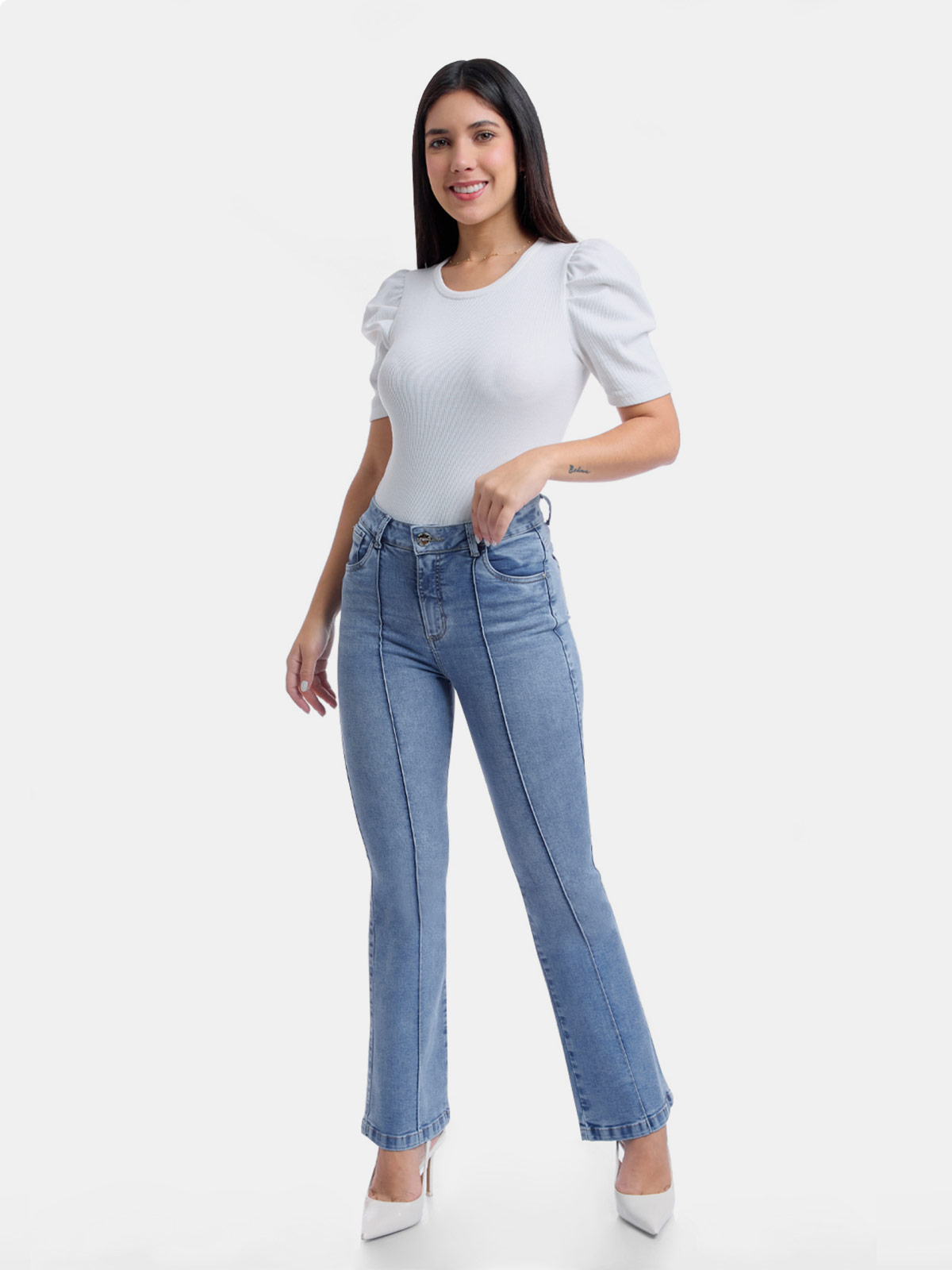 JEANS ALGODÓN FLARE METAL JEANS LAILA II - 1