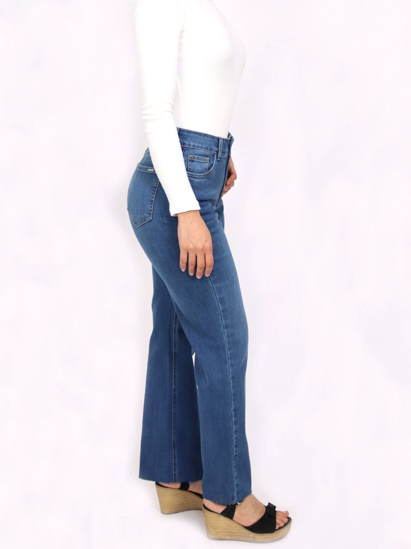 JEAN MUJER KAYRA POBLET PERFECT FIT FRARE CROPED TM S/ BASTA - 2