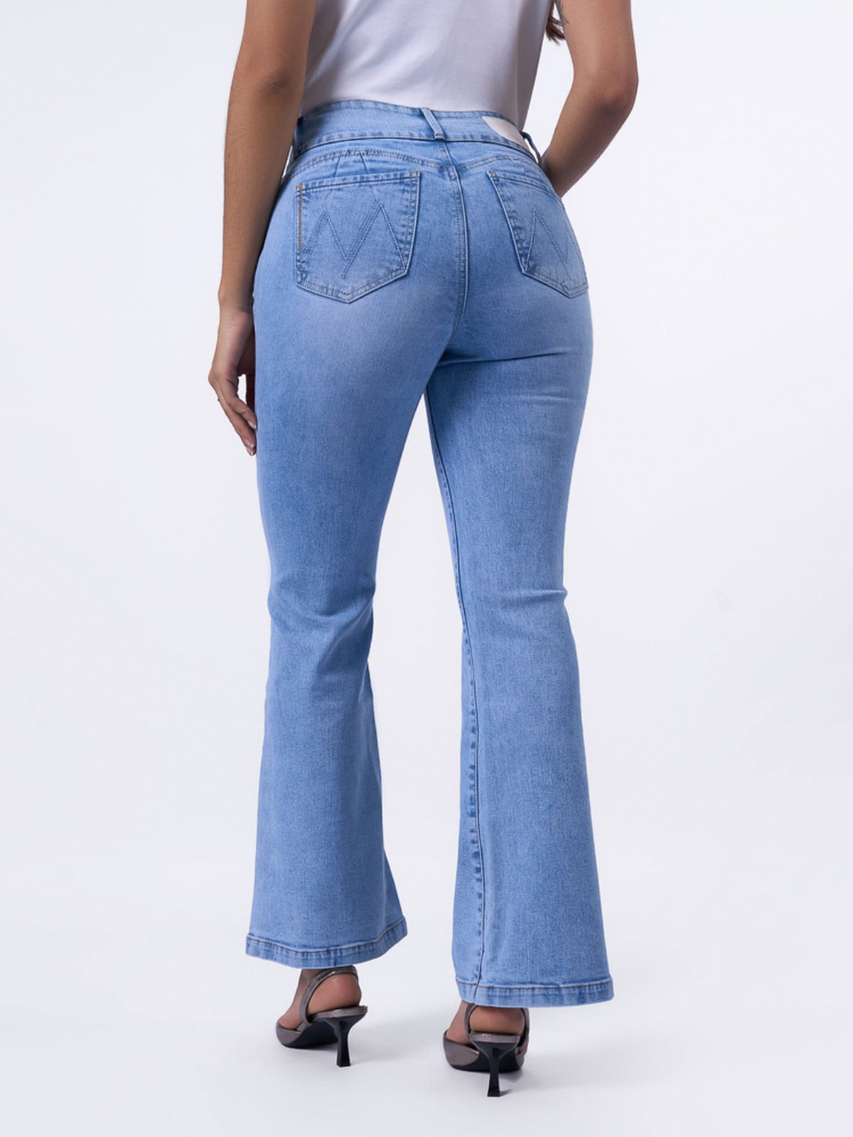 JEANS ALGODÓN FLARE MUJER MACHINE DEMY - 3