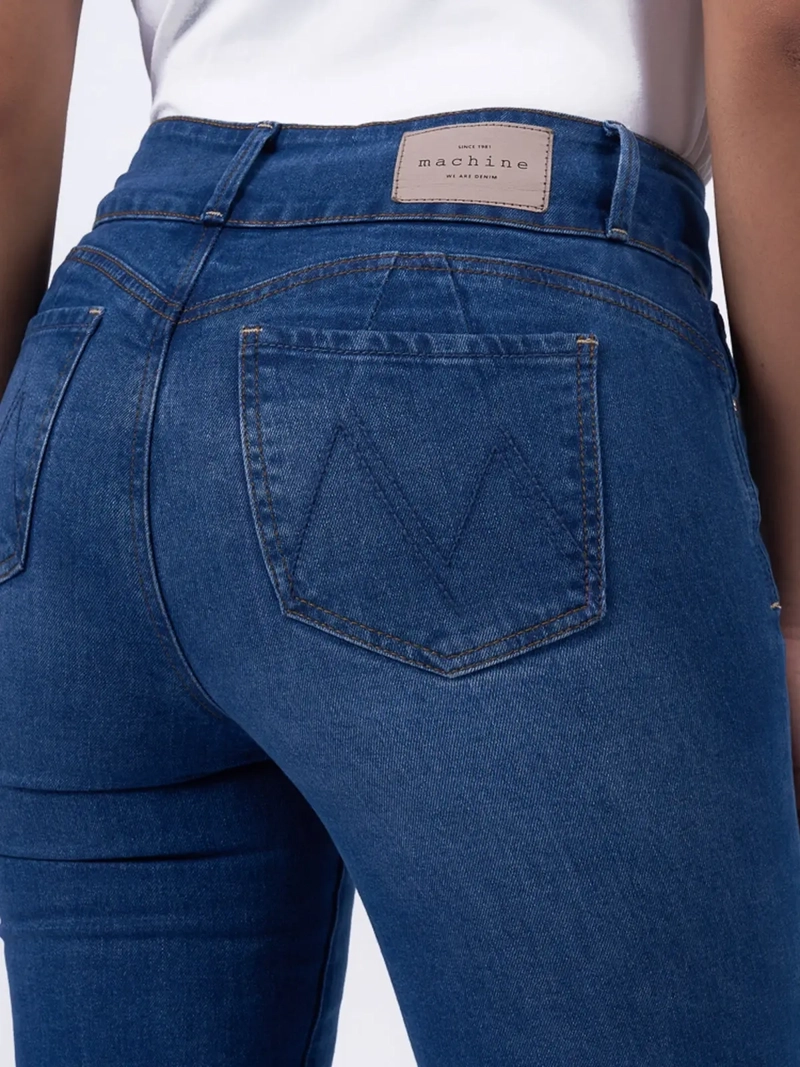 JEANS ALGODÓN FLARE MUJER MACHINE DEMY - 4