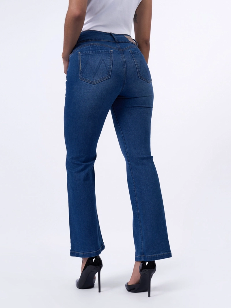 JEANS ALGODÓN FLARE MUJER MACHINE DEMY - 3