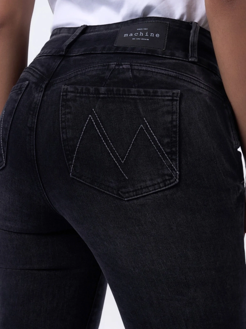 JEANS ALGODÓN FLARE MUJER MACHINE DEMY - 4