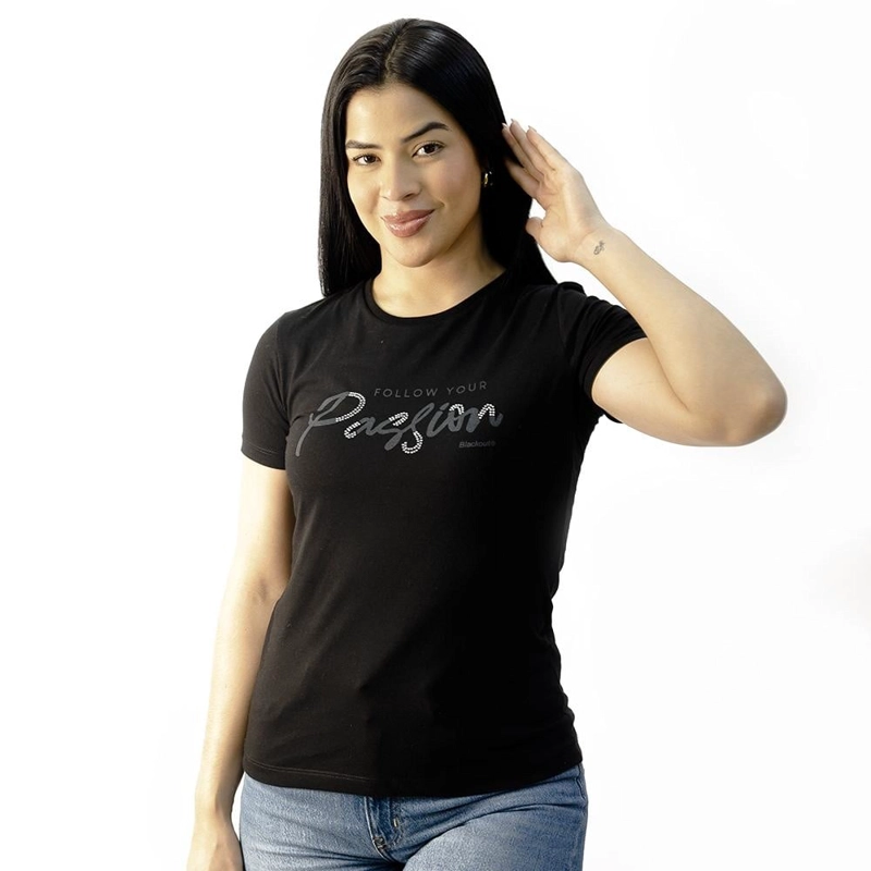 POLO MANGA CORTA ALGODÓN MUJER BLACKOUT PDR 003 M25 - 2