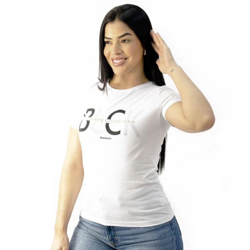 POLO MANGA CORTA ALGODÓN MUJER BLACKOUT PDR 004 M25 - 2