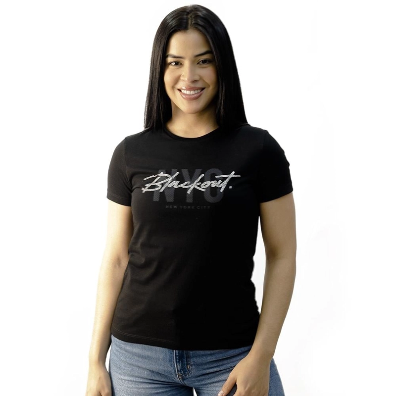POLO MANGA CORTA ALGODÓN MUJER BLACKOUT PDR 006 M25 - 1