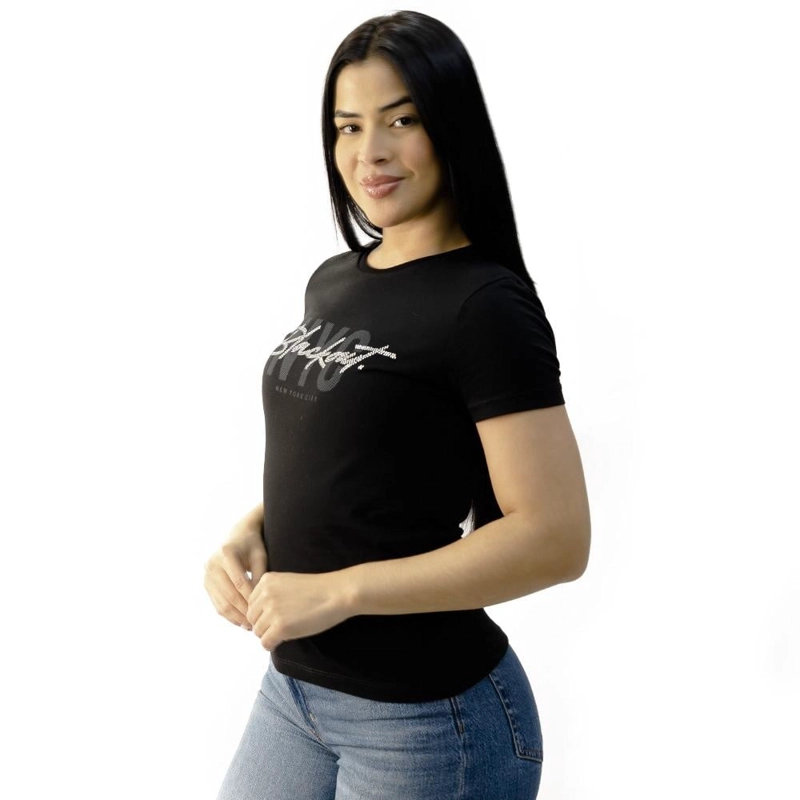 POLO MANGA CORTA ALGODÓN MUJER BLACKOUT PDR 006 M25 - 2