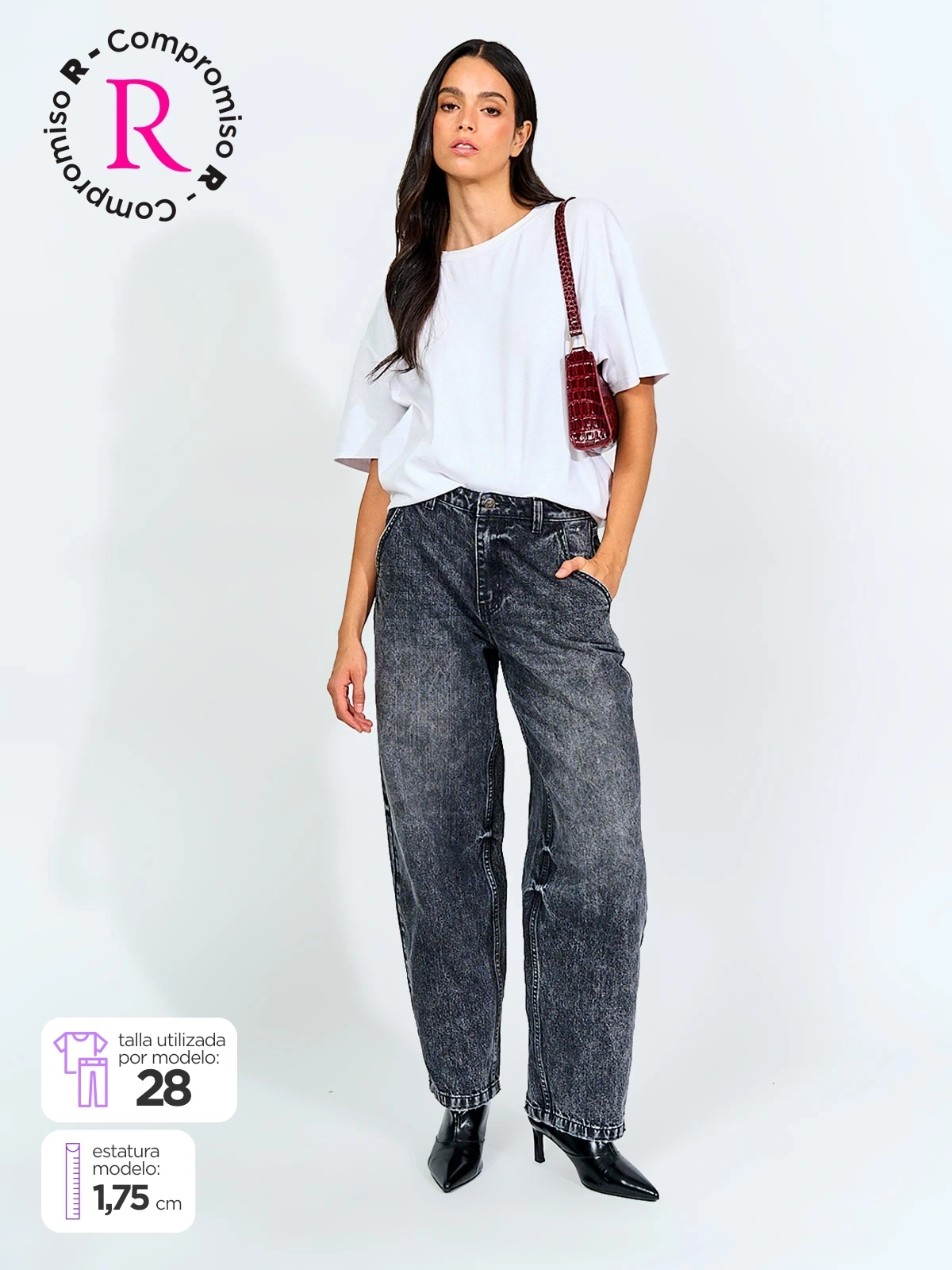 JEANS ALGODÓN MUJER INDEX BOLSILLO CHINO - 1