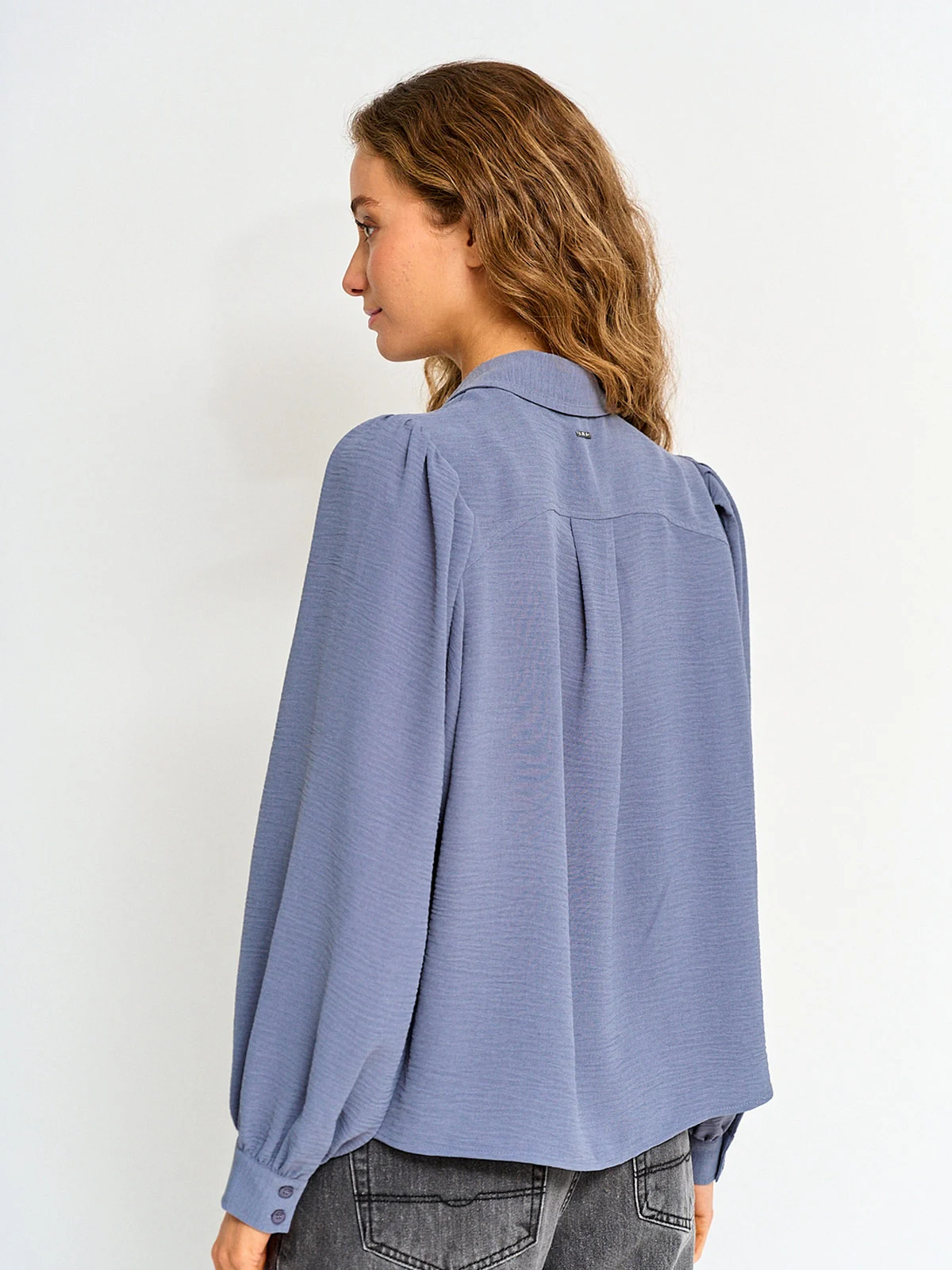 BLUSA MANGA LARGA MUJER BARBADOS CIELO - 2