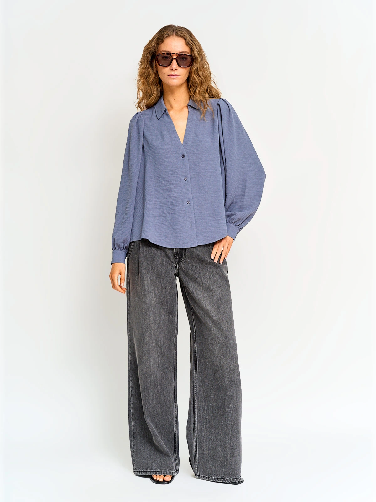BLUSA MANGA LARGA MUJER BARBADOS CIELO - 4