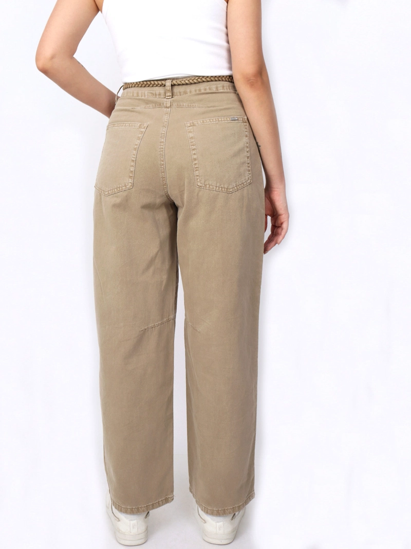 PANTALÓN BAGGY MUJER KAYRA POBLET PERFECT FIT CORDON BULL VERDE - 3