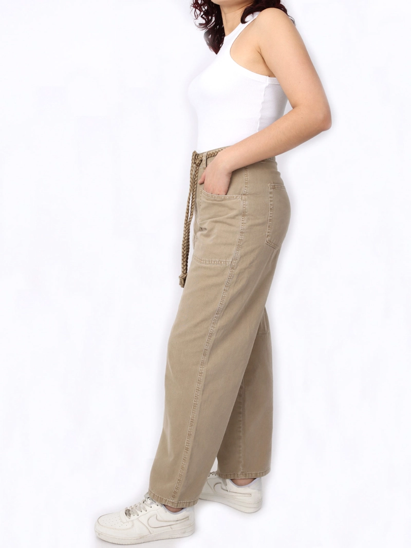 PANTALÓN BAGGY MUJER KAYRA POBLET PERFECT FIT CORDON BULL VERDE - 2
