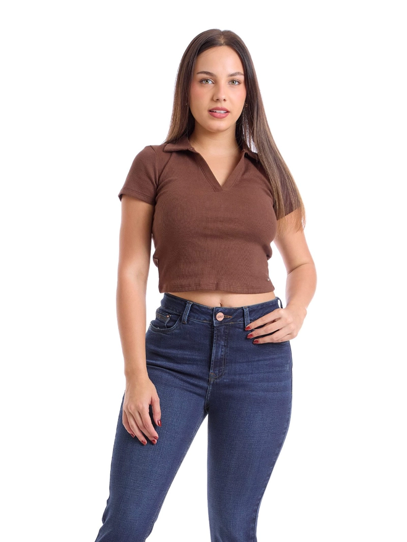 POLO ALGODÓN MUJER METAL JEANS CAMISERO SAMI - 1