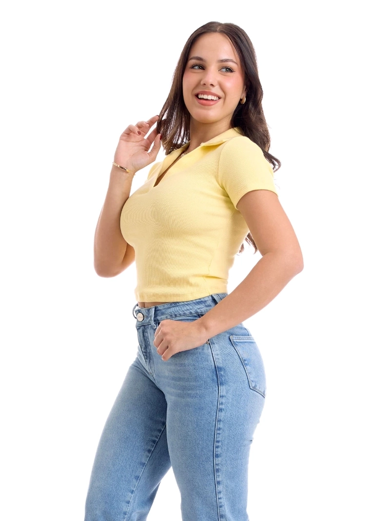 POLO ALGODÓN MUJER METAL JEANS CAMISERO SAMI - 3