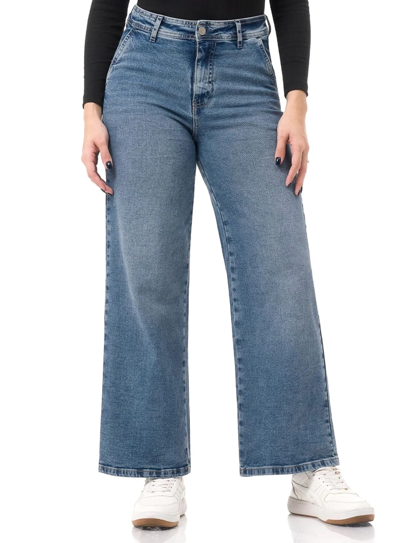 JEAN WIDE LEG MUJER PIONIER AUREX - 2