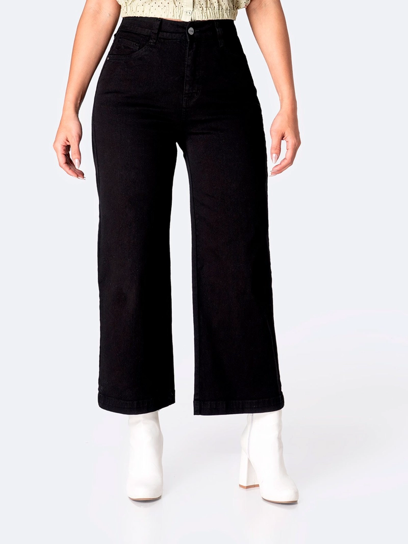 PANTALÓN CULOTTE MUJER PIONIER LARI BULL DENIM - 2