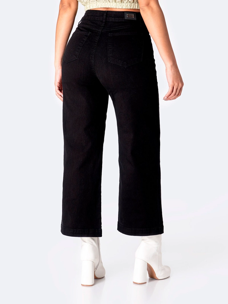 PANTALÓN CULOTTE MUJER PIONIER LARI BULL DENIM - 3