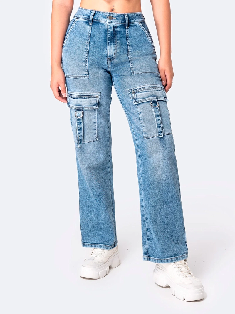 JEAN CARGO STRAIGHT MUJER PIONIER KILANES - 2