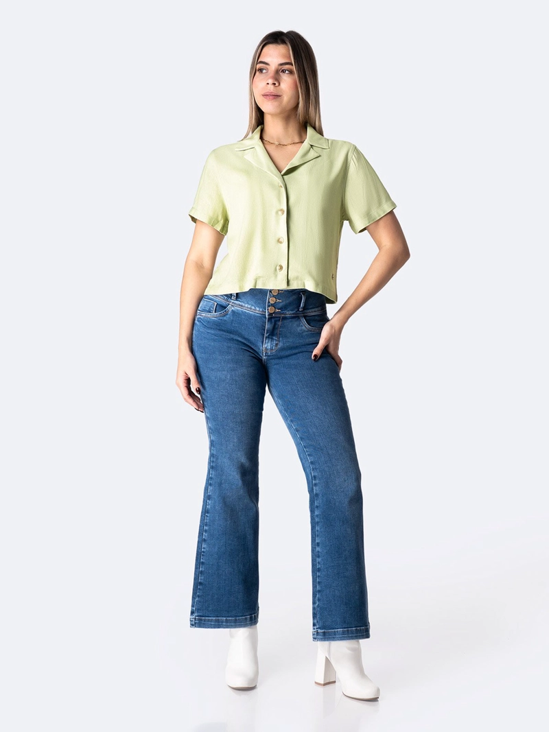 BLUSA MANGA CORTA MUJER PIONIER LENAH - 1
