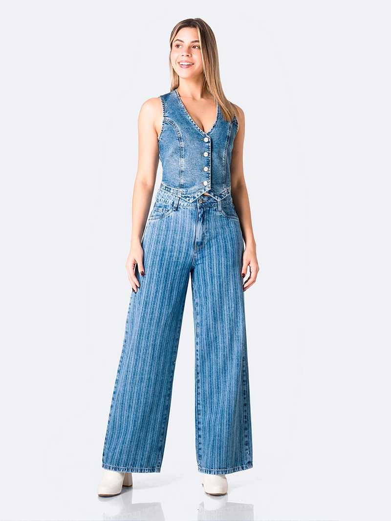 CHALECO JEAN MUJER PIONIER MEDELIT - 1