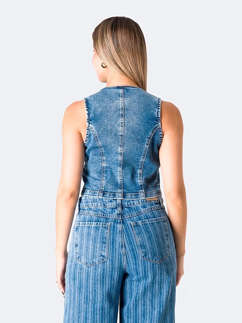CHALECO JEAN MUJER PIONIER MEDELIT - 3