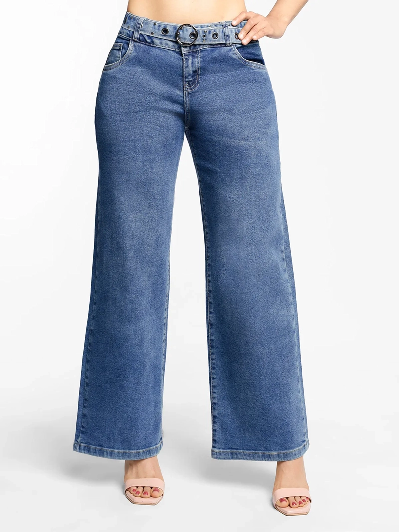 JEAN WIDE LEG MUJER KANSAS LEYLA CELESTE - 1