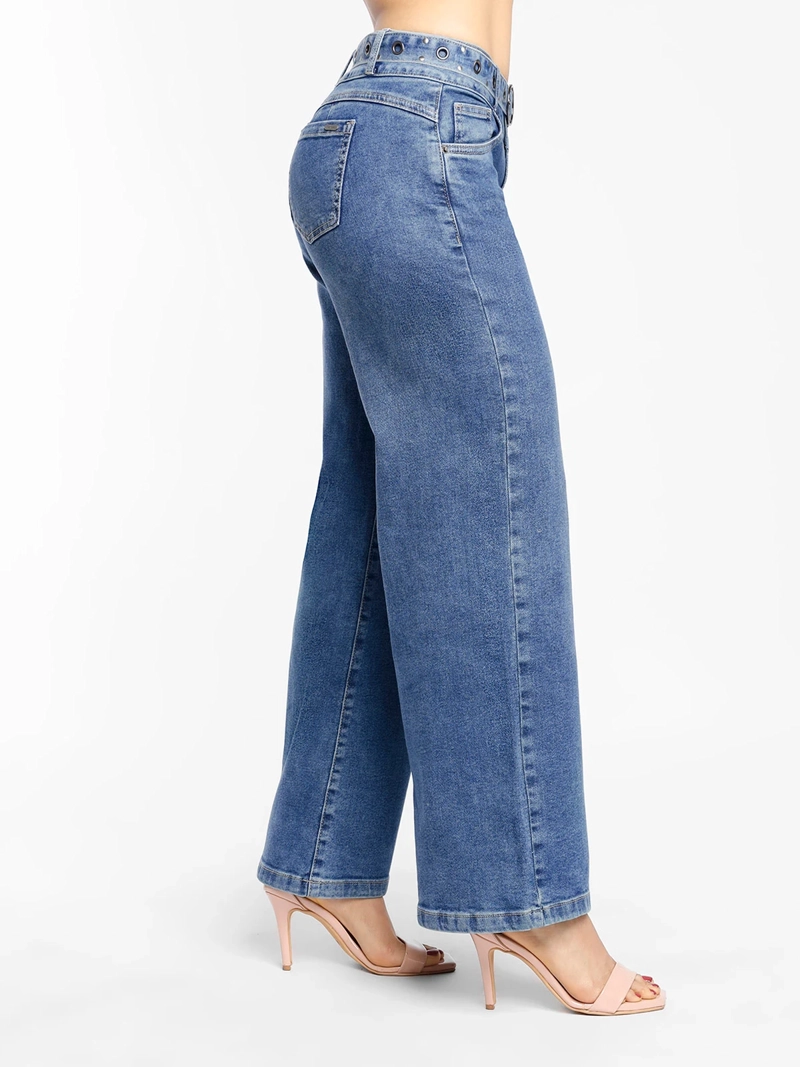 JEAN WIDE LEG MUJER KANSAS LEYLA CELESTE - 2