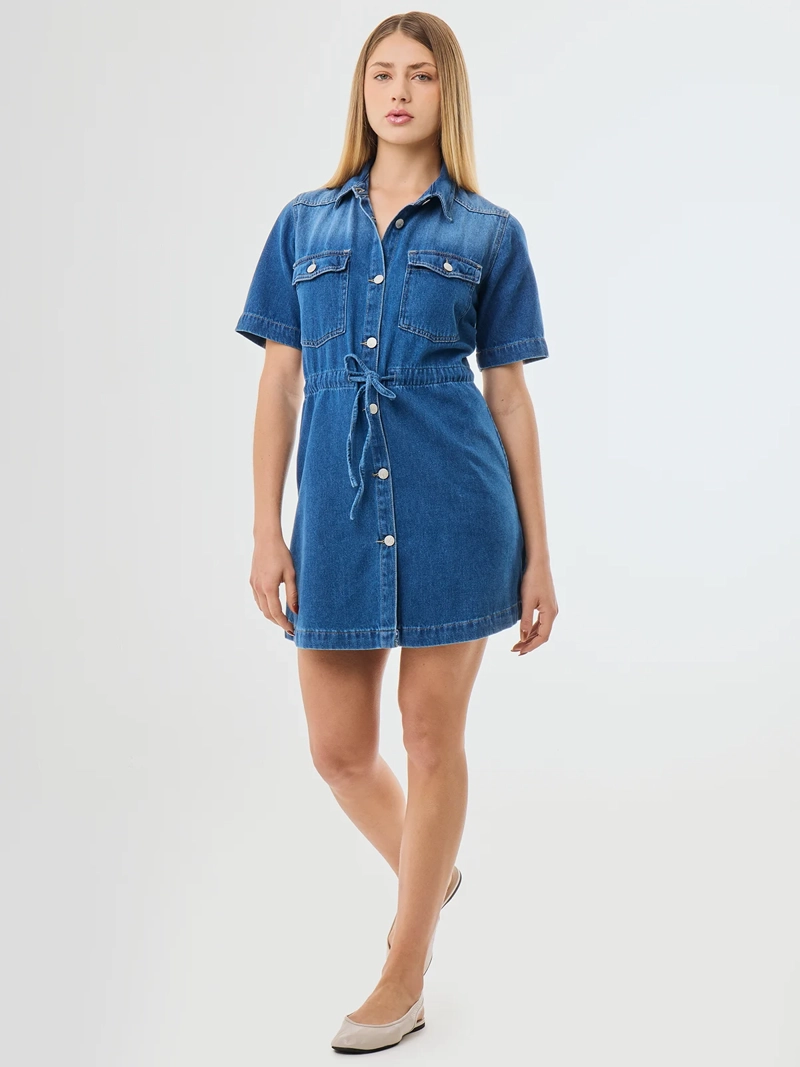 VESTIDO MUJER PEPE JEANS CECILIA CELESTE - 5
