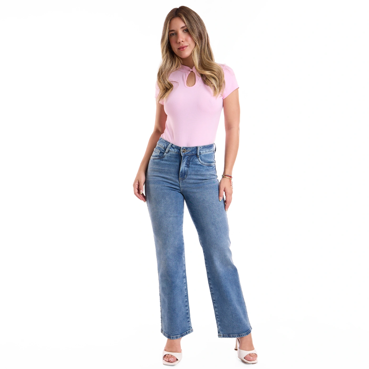 JEANS ALGODÓN STRAIGHT MUJER METAL JEANS NARDA NARDA II - 1
