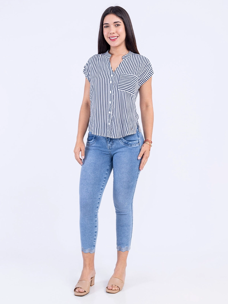 JEAN SKINNY MUJER SODA BLUES ADALIA - 1