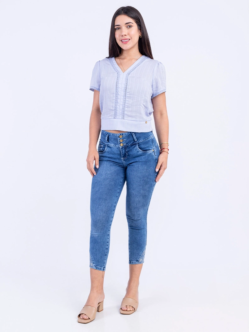 JEAN SKINNY MUJER SODA BLUES CAYETANA - 1