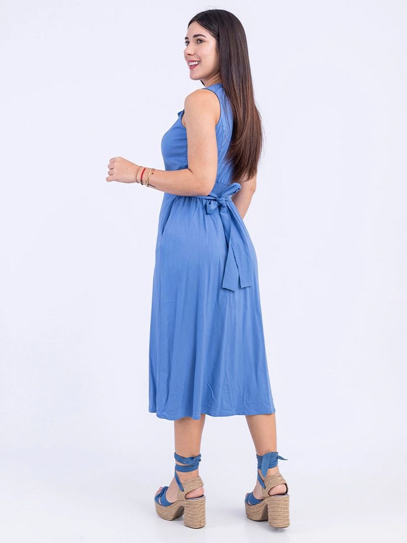 VESTIDO MIDI MUJER SODA BLUES KENET - 3