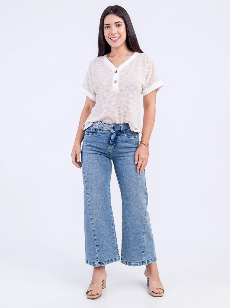 JEAN WIDE LEG MUJER SODA BLUES PRADYT - 1