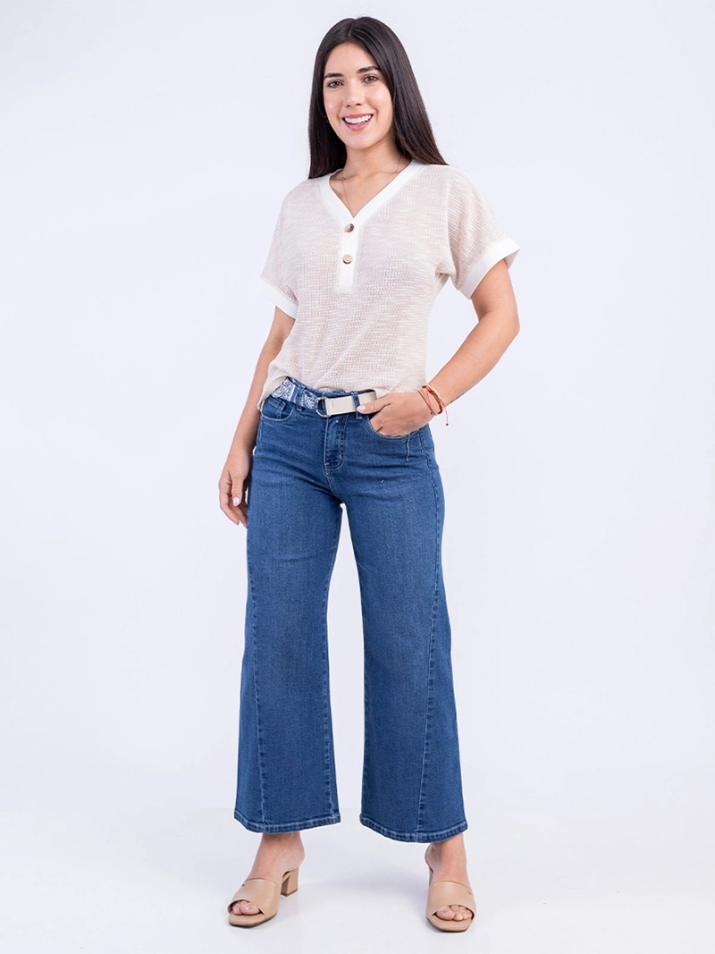 JEAN WIDE LEG MUJER SODA BLUES PRADYT - 1